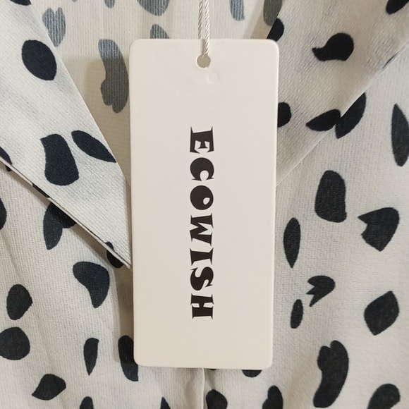 ecowish animal print button down blouse - Picture 4 of 6